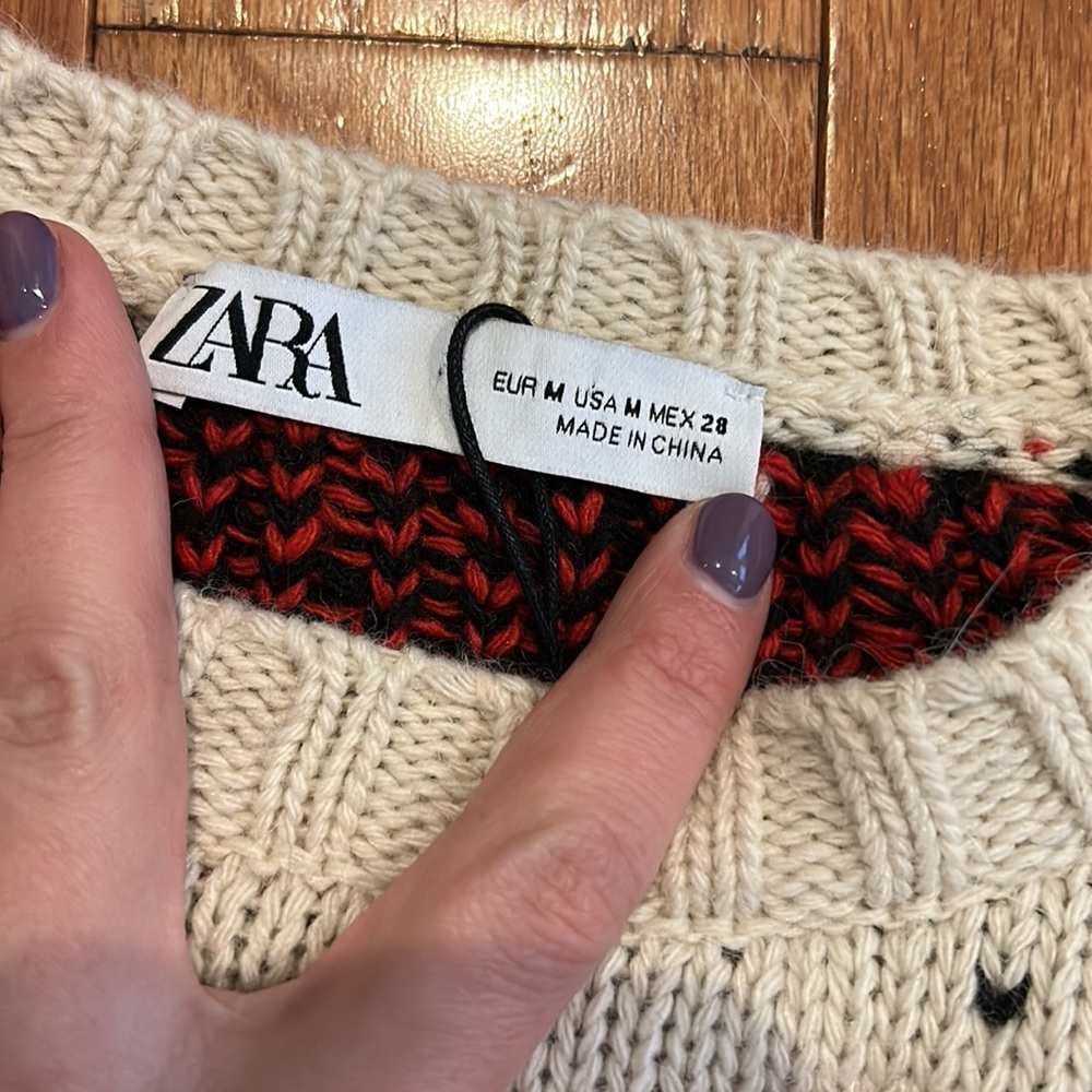Cropped Zara sweater size m - Picture 2 of 5